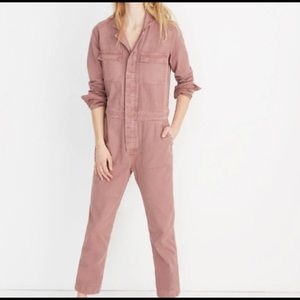 Madewell Dusty Rose Utility Jumpsuit